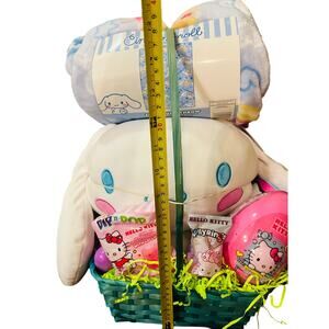 Hello Kitty Cinnamoroll 40 50 preschool soft throw easter Basket bundle Large